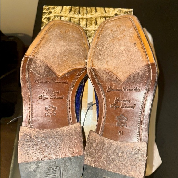 Vibrant Blue Textured Oxfords with Glossy Finish - Picture 7 of 8